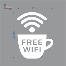 Load image into Gallery viewer, Free Wifi Cafe Sign Sticker Self-Adhesive Decotherapy
