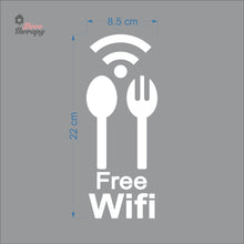 Load image into Gallery viewer, Free Wifi Food Restaurant Sign Sticker Self-Adhesive Decotherapy