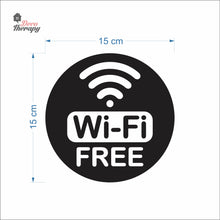 Load image into Gallery viewer, Free Wifi Round Sign Sticker Self-Adhesive Decotherapy