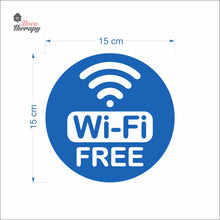 Load image into Gallery viewer, Free Wifi Round Sign Sticker Self-Adhesive Decotherapy