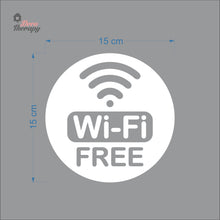 Load image into Gallery viewer, Free Wifi Round Sign Sticker Self-Adhesive Decotherapy