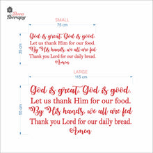 Load image into Gallery viewer, God Is Great God Is Good Wall Decal Decotherapy