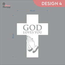 Load image into Gallery viewer, God Loves You V4 Wall Decal Decotherapy