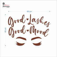 Load image into Gallery viewer, Good Lashes Good Mood Wall Decal Decotherapy