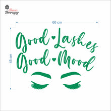 Load image into Gallery viewer, Good Lashes Good Mood Wall Decal Decotherapy
