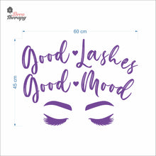 Load image into Gallery viewer, Good Lashes Good Mood Wall Decal Decotherapy