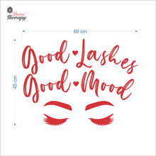 Load image into Gallery viewer, Good Lashes Good Mood Wall Decal Decotherapy