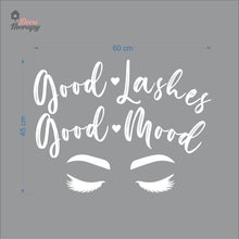Load image into Gallery viewer, Good Lashes Good Mood Wall Decal Decotherapy