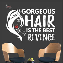 Load image into Gallery viewer, Gorgeous Hair Is The Best Revenge Wall Decal Decotherapy