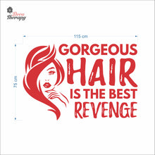 Load image into Gallery viewer, Gorgeous Hair Is The Best Revenge Wall Decal Decotherapy