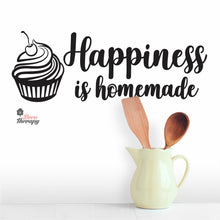 Load image into Gallery viewer, Happiness Is Homemade Cake Wall Decal Decotherapy