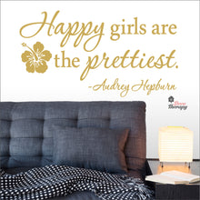 Load image into Gallery viewer, Happy Girls The Prettiest V3 Wall Decal Decotherapy