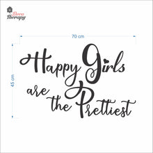 Load image into Gallery viewer, Happy Girls The Prettiest V1 Wall Decal Decotherapy