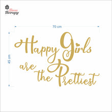 Load image into Gallery viewer, Happy Girls The Prettiest V1 Wall Decal Decotherapy