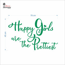 Load image into Gallery viewer, Happy Girls The Prettiest V1 Wall Decal Decotherapy