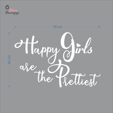 Load image into Gallery viewer, Happy Girls The Prettiest V1 Wall Decal Decotherapy