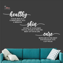Load image into Gallery viewer, Healthy Skin Care Wall Decal Decotherapy