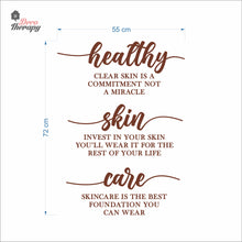 Load image into Gallery viewer, Healthy Skin Care Wall Decal Decotherapy