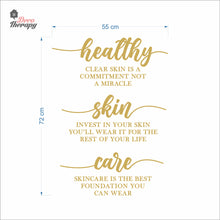 Load image into Gallery viewer, Healthy Skin Care Wall Decal Decotherapy
