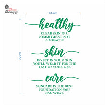 Load image into Gallery viewer, Healthy Skin Care Wall Decal Decotherapy