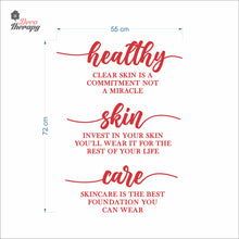 Load image into Gallery viewer, Healthy Skin Care Wall Decal Decotherapy