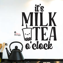 Load image into Gallery viewer, It's Milktea O'Clock Wall Decal Decotherapy