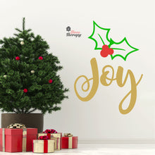 Load image into Gallery viewer, Joy Christmas Wall Decal Decotherapy