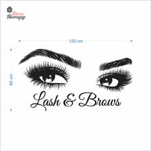 Load image into Gallery viewer, Lash & Brows Wall Decal Decotherapy