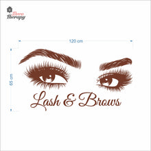 Load image into Gallery viewer, Lash & Brows Wall Decal Decotherapy