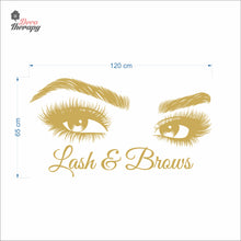 Load image into Gallery viewer, Lash & Brows Wall Decal Decotherapy