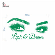 Load image into Gallery viewer, Lash & Brows Wall Decal Decotherapy
