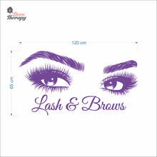 Load image into Gallery viewer, Lash & Brows Wall Decal Decotherapy