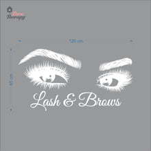 Load image into Gallery viewer, Lash & Brows Wall Decal Decotherapy