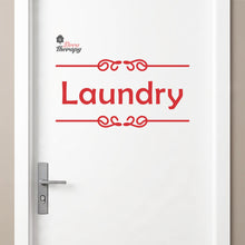 Load image into Gallery viewer, Laundry Sign Sticker Self-Adhesive Decotherapy