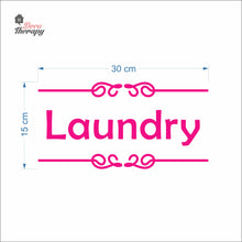 Load image into Gallery viewer, Laundry Sign Sticker Self-Adhesive Decotherapy