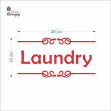Load image into Gallery viewer, Laundry Sign Sticker Self-Adhesive Decotherapy