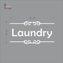 Load image into Gallery viewer, Laundry Sign Sticker Self-Adhesive Decotherapy