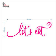 Load image into Gallery viewer, Let's Eat Wall Decal Decotherapy