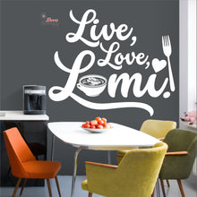 Load image into Gallery viewer, Live Love Lomi Wall Decal Decotherapy