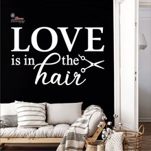 Load image into Gallery viewer, Love Is In The Hair Wall Decal Decotherapy