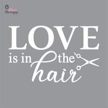 Load image into Gallery viewer, Love Is In The Hair Wall Decal Decotherapy