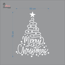 Load image into Gallery viewer, Merry Christmas Swirl Tree Wall Decal Decotherapy