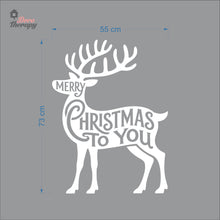 Load image into Gallery viewer, Merry Christmas To You With Deer Wall Decal Decotherapy