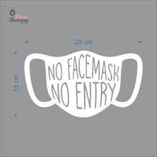 Load image into Gallery viewer, No Facemask No Entry Sign Sticker Self-Adhesive Decotherapy