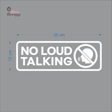 Load image into Gallery viewer, No Loud Talking Sign Sign Sticker Self-Adhesive Decotherapy