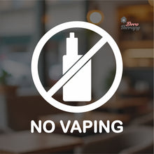 Load image into Gallery viewer, No Vaping Sign Sticker Self-Adhesive Decotherapy