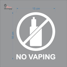 Load image into Gallery viewer, No Vaping Sign Sticker Self-Adhesive Decotherapy