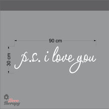 Load image into Gallery viewer, PS I Love You V2 Wall Sticker