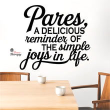Load image into Gallery viewer, Pares A Delicious Reminder Simple Joys In Life Wall Decal Decotherapy
