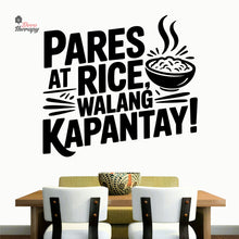 Load image into Gallery viewer, Pares At Rice Walang Kapantay Wall Decal Decotherapy
